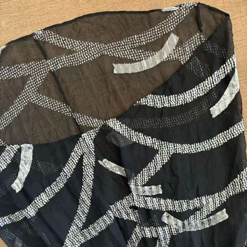 Marc by Marc Jacobs metallic hi lo silk high low dress