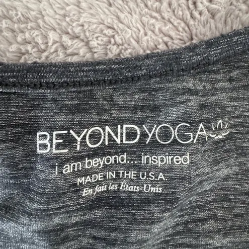 Beyond Yoga High Low Heather Gray Tank