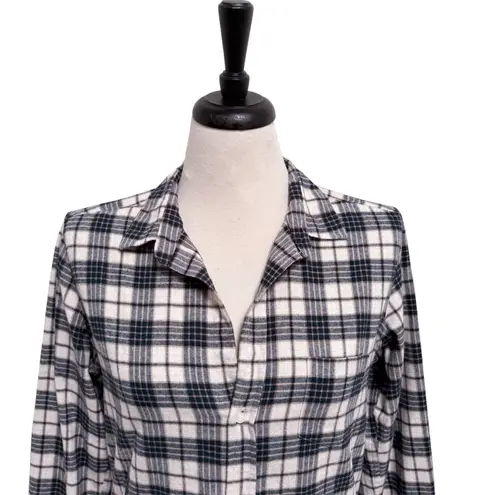 Frank & Eileen Frank Eileen Heather Navy Plaid Flannel Barry Button Up Tailored Fit Shirt