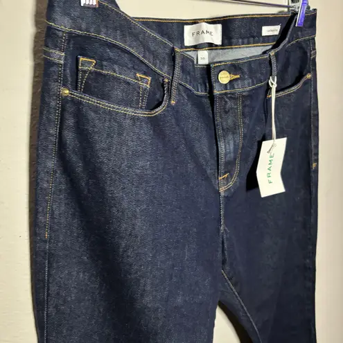 Frame NWT Le Garcon Crop Dark Wash Denim Jeans Size 33