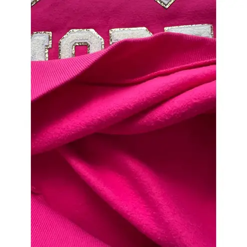 Judith March Mom Mode Crewneck Sweatshirt By With Sequin Letters & Tiger Patch H