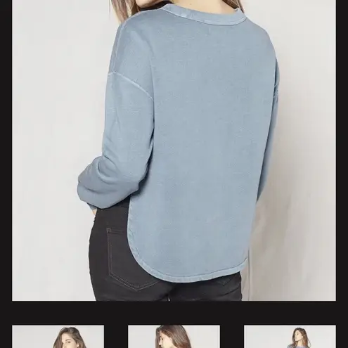 Outerknown Heather Gray Solstice Cutaway Crewneck