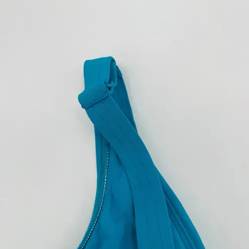 Robin Piccone Ava Swimsuit Size 8 NEW One Piece Blue Knot Plunge Turquoise NWOT