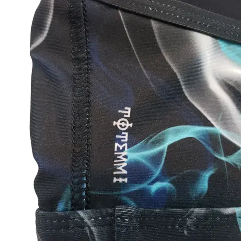 Totemmi  Sports Bra Size Medium Yoga Athletic Activewear Stappy Smoky Pattern