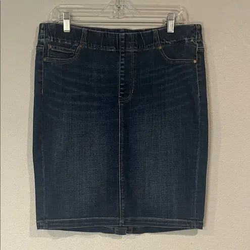 Liverpool stretch denim pull on skirt 12/31
