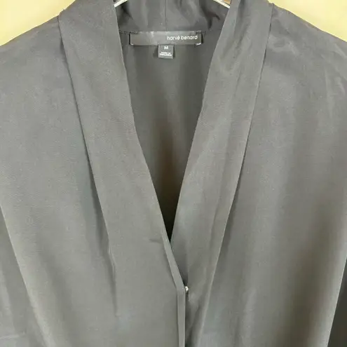 Harvé Benard Harve Benard V-Neck Drape Front Blouse