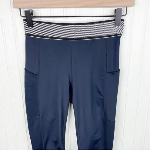 Free People Movement Endurance Tights Navy Blue Full Length Leggings Size XS