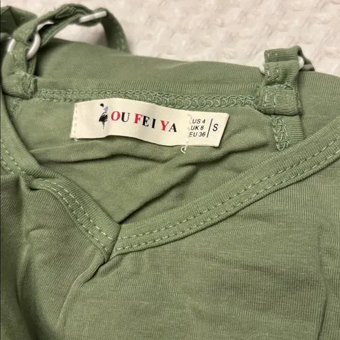 NEW! Women's Sage Olive Green Hot Shot Onesie Jumpsuit Romper Size SMALL