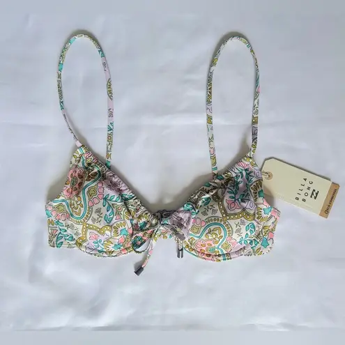 Billabong NWT  Summerside Ella Bra Bikini Top - Salt Crystal - S