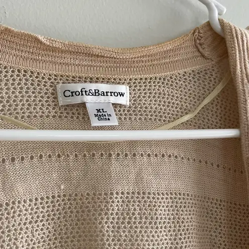 Croft & Barrow  Cream Cardigan