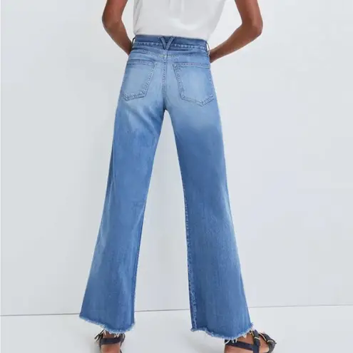 Veronica Beard Taylor High Rise Wide Leg Jeans in Durango Sz 26
