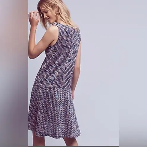 Maeve NWOT- Anthropologie Westwater Chevron Knit Sleeveless Dress Medium