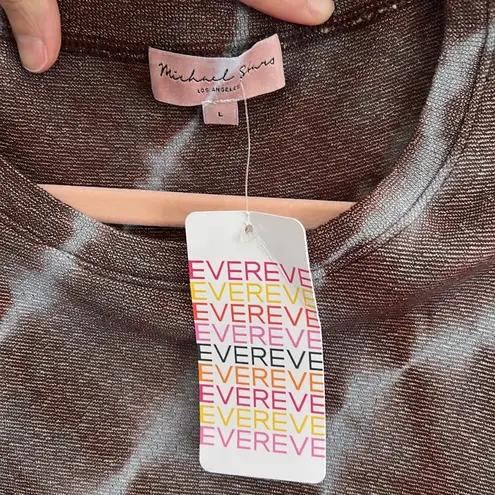Evereve NWT Michael stars Lilly shine tie-dye tee shirt oak combo Lāā