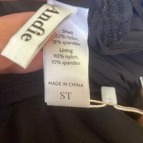 ANDIE Swim The Mykonos One Piece LT Swimsuit Black size S Tall NWT long torso