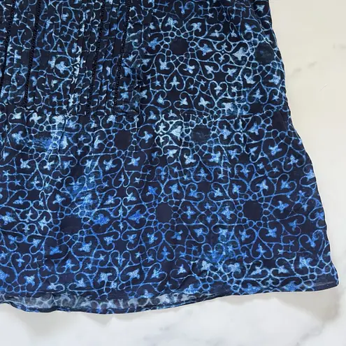 Tuckernuck Figue Zellie sun dress blue ruffle Sz Small Prairie Bohemian chic resort wear