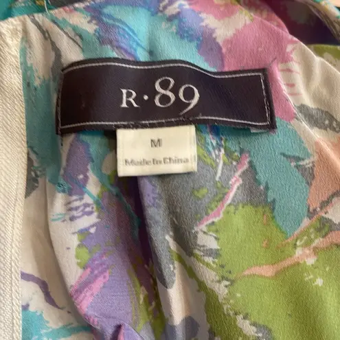 R 89 Silk Pastel Color Romper Blue Size M