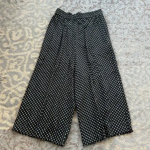 Vintage Jeffrey & Dara by Linda Hutley Two Piece Polka Dot Sweater & Pants 11/12 Black