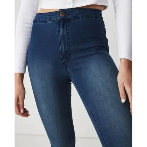 Cotton On The High Rise Jeggings Hi-Waist Waisted Denim Stretchy Skinny Jeans 4