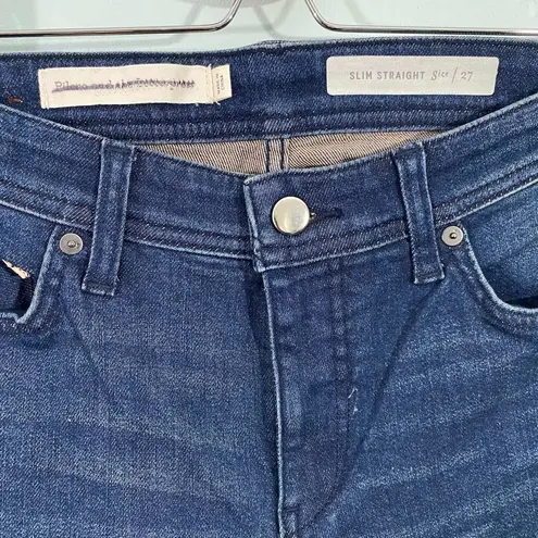 Pilcro and the Letterpress Anthropologie Mid Rise Slim Straight Jeans Size 27