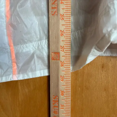 Hurley  TRON Legacy Jacket White Neon Orange Lightweight Nylon Windbreaker Size L