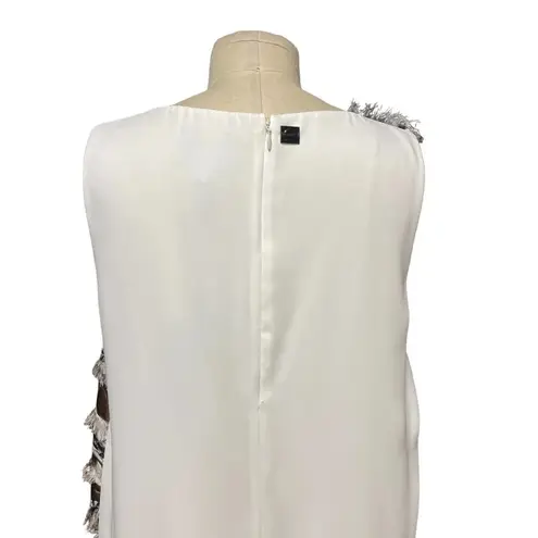 Roberto Cavalli Class Tess Fringed Snake Dress Size 44 / US 8