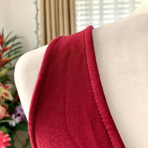 Michael Stars 3/$15 Layerd Flowy Scoop Neck Tank Top Red