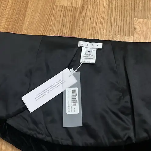 NWT AREA Embroidered Crystal Pailette Watermelon Skirt Size 4