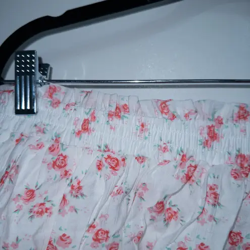 Tuckernuck Hyacinth House White Floral Lace Ruffle Mini Skirt Size Large NWT