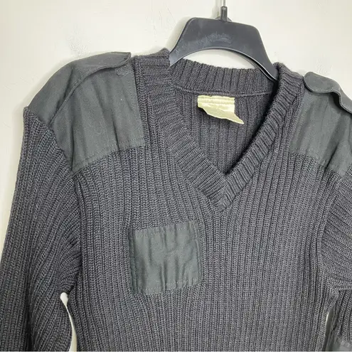 Brigade quarter masters the wooly pully sweater 100% wool made in England black