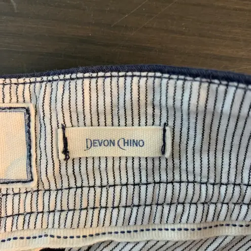 Fat Face Devon Chino Navy Blue Regular Fit Women's Pants Size 8 Basic Minimalist