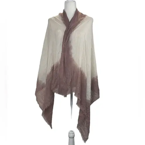 Source Unknown SCARF Ombré Rectangular with Eyelash trim