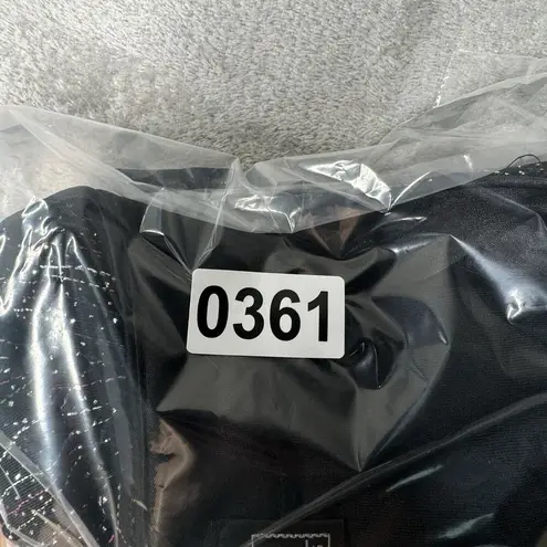 Alex Evenings Shirt Womens Medium Black Rainbow Glitter Top Date Night Going Out