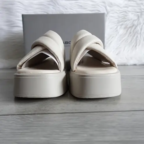 Vagabond Shoemakers Courtney Platform Slide Sandals Off-White Cream Size 41