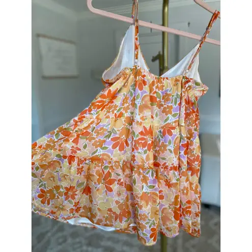 Prómesa Promesa Floral Romper Adjustable Straps Cottagecore Boho Spring Summer Resort S