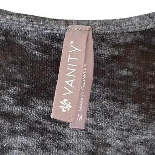 Vanity Gray Sleeveless Festival Elegant Cotton Blend Sz M Size M