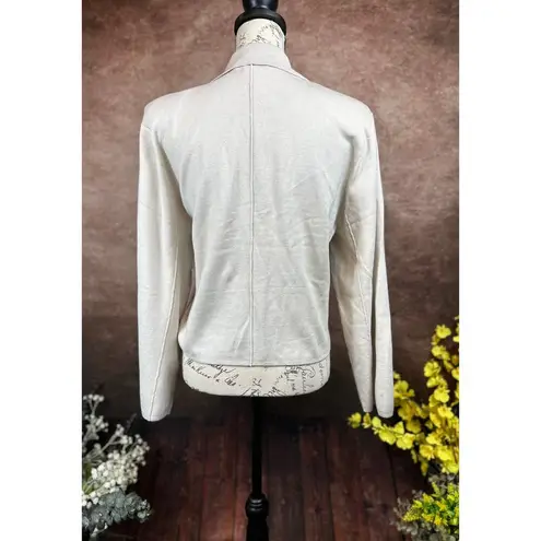 Design History One Button Neutral Blazer - Cream - size XXL