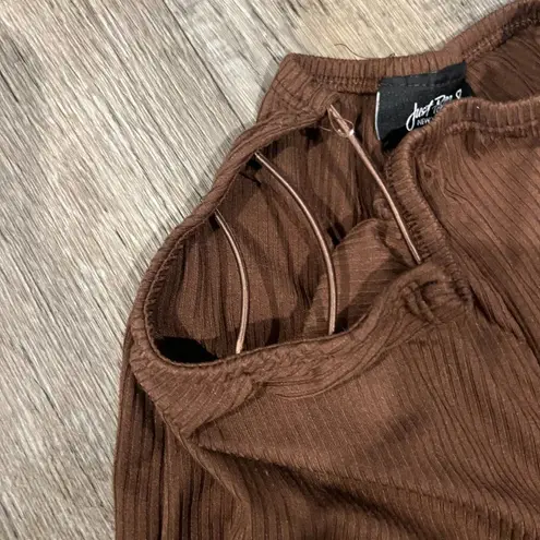 Princess Polly  Ariarne Flared Bottom brown Pant xs/s