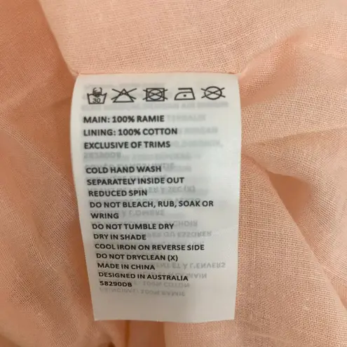 Bardot Kehlani Puff Sleeve Floral Mini Dress Pink Size M