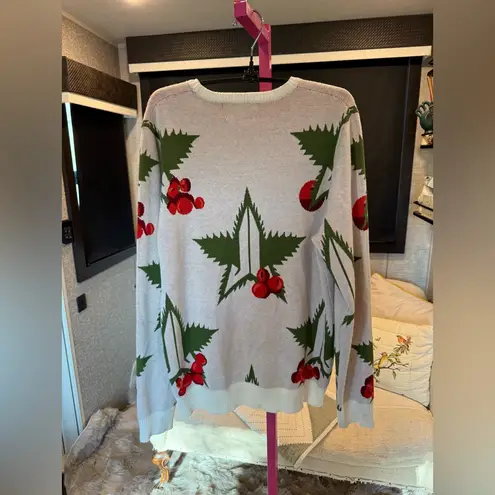 Jeffree Star Green and Red Patterned Sweater Large