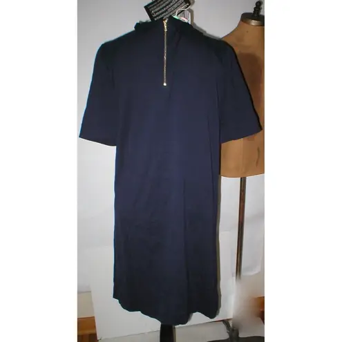 New Womens 10 NWT Dress 46 Designer Marni Italy Dark Blue Navy Cotton Viscose SS