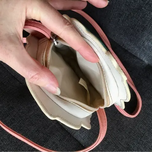 Vintage Sparkly Cupcake Crossbody Purse, White, Pink, Blue Pink