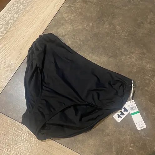 Anne cole Convertible High Waist Shirred Swim Bottom