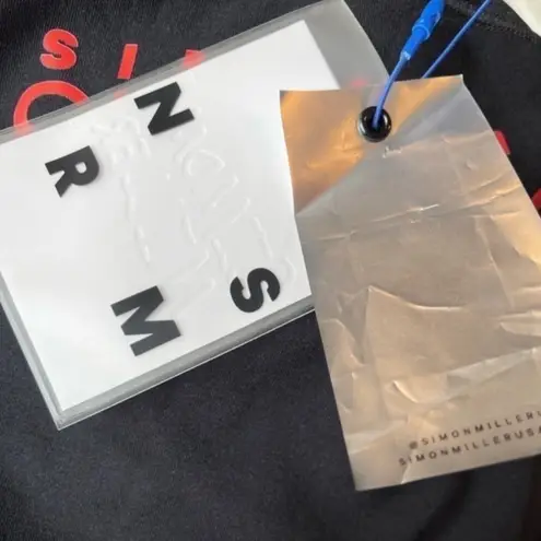 New! Simon Miller Ano Square Neck Bodysuit Black Size undefined