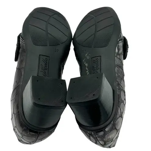 HELLE COMFORT Slip On Silver Gray Shoes Size 6.5/7 EU Size 37