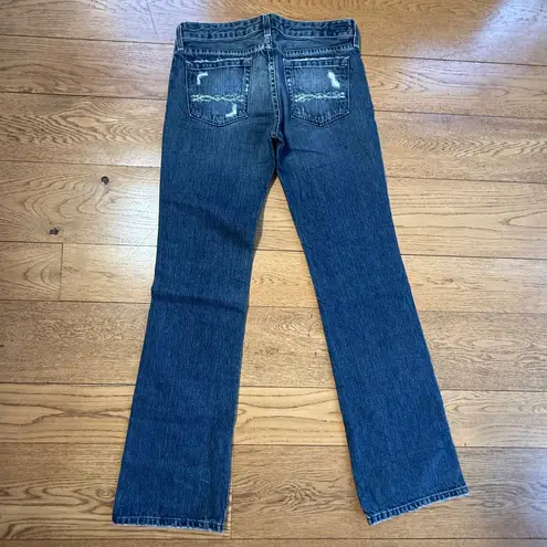 IMMORTALITY by Dianna Taleshi Boot Cut Low Rise Jeans SZ 29 Rock Bling Goddess Blue