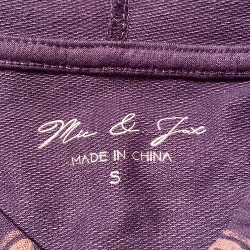 Mic & Jax Purple Mandala Art Design Hooded Sweatshirt