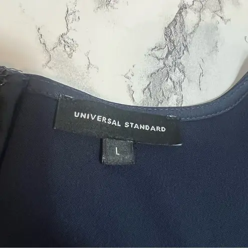 Universal Standard Becca Half Tie Dress in Navy Sz 22 24
