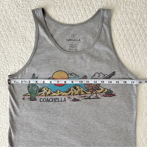 Coachella 2018 Gray Graphic Tank Top Artist Lineup Size Small