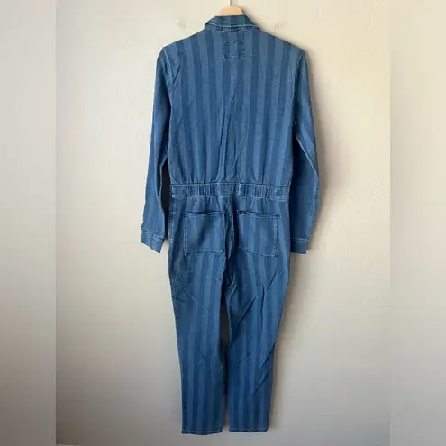 Lee  Vintage modern striped denim coveralls jumpsuit XS NWT