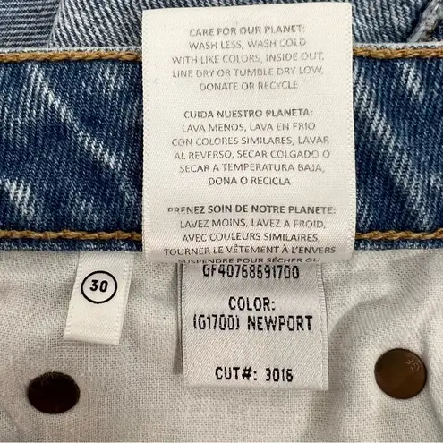 GRLFRND The Helena High Rise Cut Off Jeans Shorts Newport frayed Raw hem Size 30